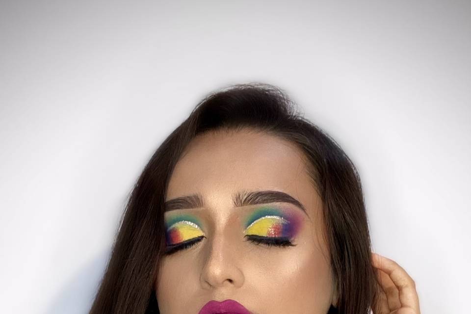 Colorful glam