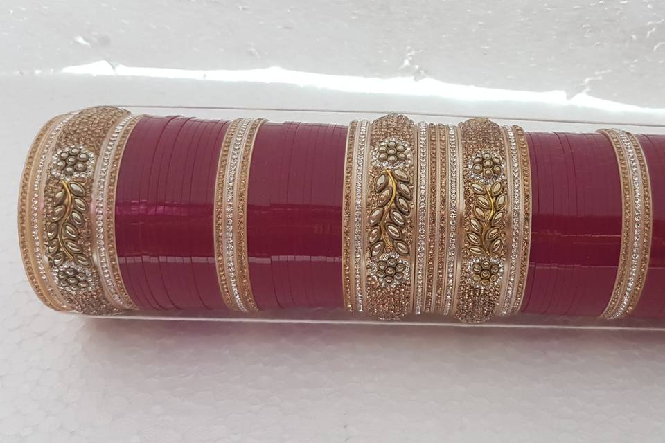 Bridal Jewellery - Mayra Bangles Bridal Chura- Designer Choora (26)