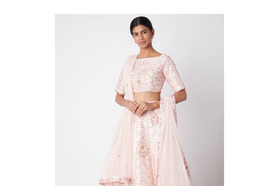 Pastel lehnga