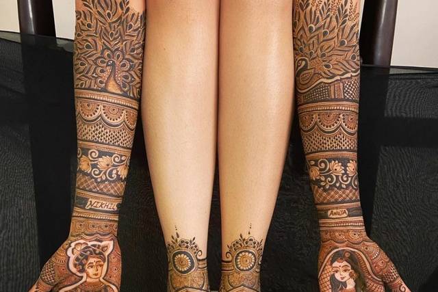 5 Sheets Small Henna Tattoo Stencil Leg Body Art Paint Tribal Totem Design  Unisex Hollow Drawing Mehndi : Amazon.sg: Beauty