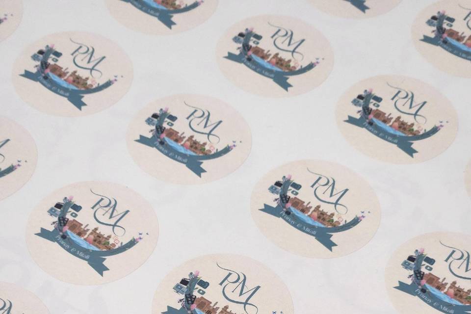 Personalized Monogram Stickers