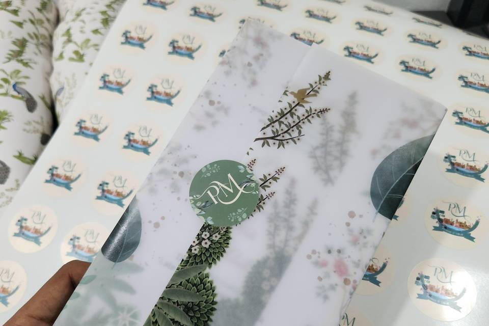 Wedding Invite With Monogram