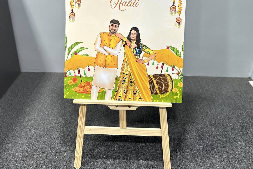 Haldi Sunboard Signage Design