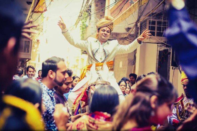 Happy groom