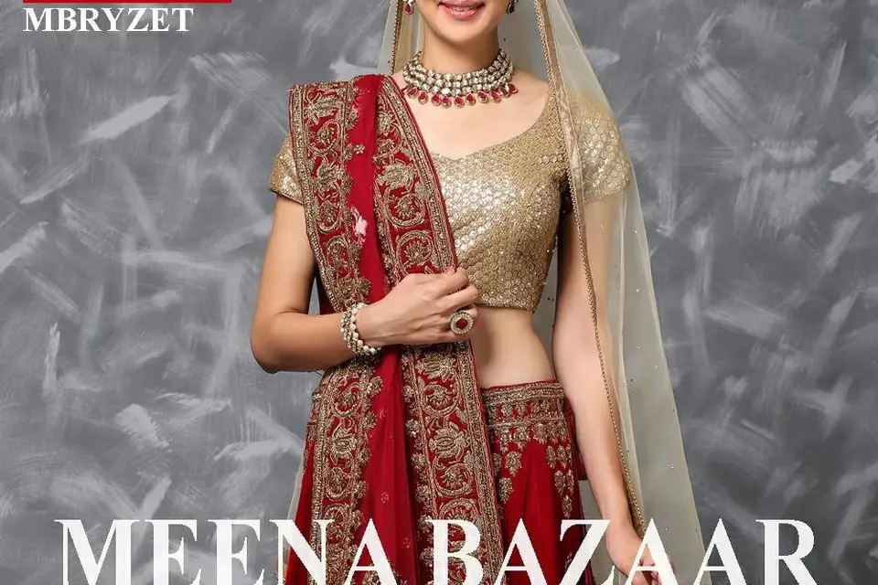 Bridal Wear Lehanga and Saree's | Party wear | Meena Bazar | #Burdubai  #dubaishopping #weddingvibes - YouTube