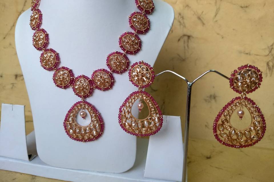 Reverse polki bridal set