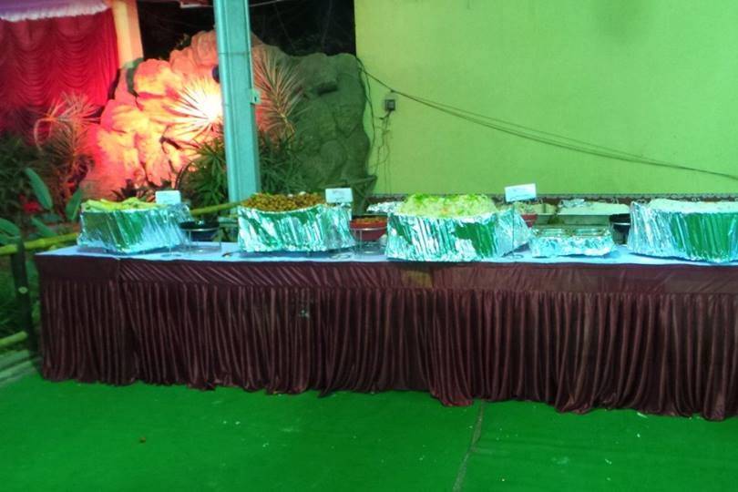 Food presentation and set up