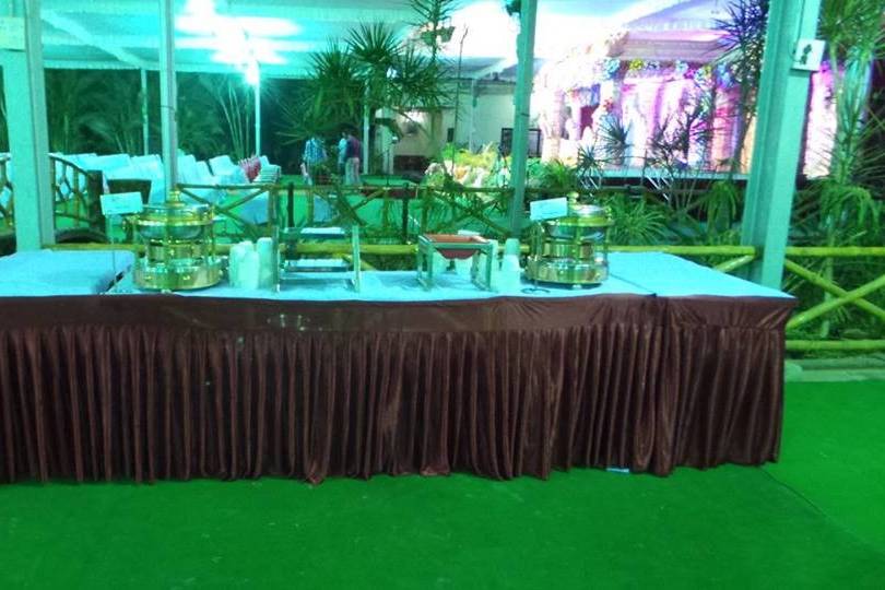 Food presentation and set up