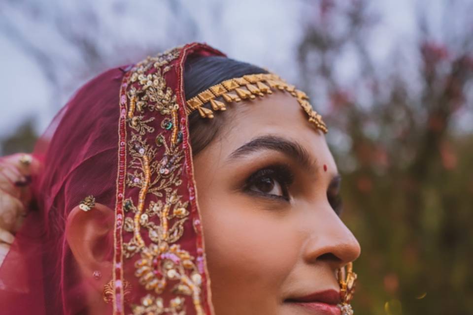 An army officer Bride