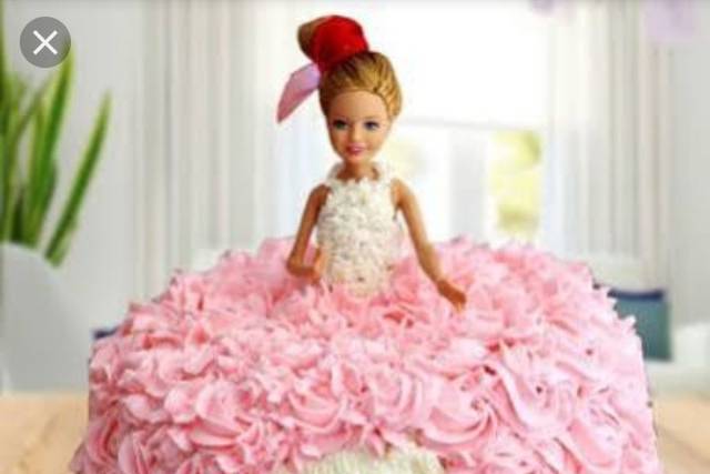 Monginis barbie shop doll cake price