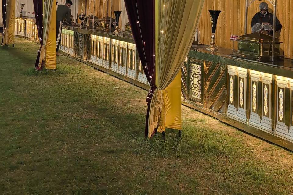 Catering setup