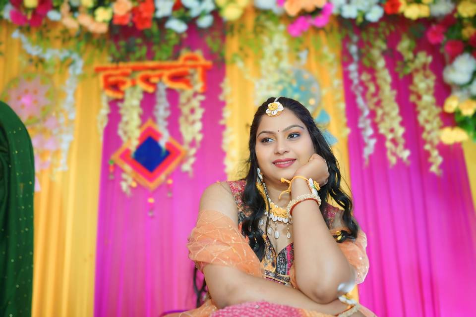 Bride Haldi Photography