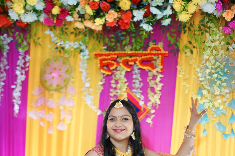 Bride Haldi Photography