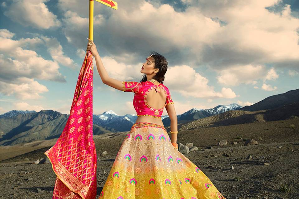 Banarsi Weaves Lehenga