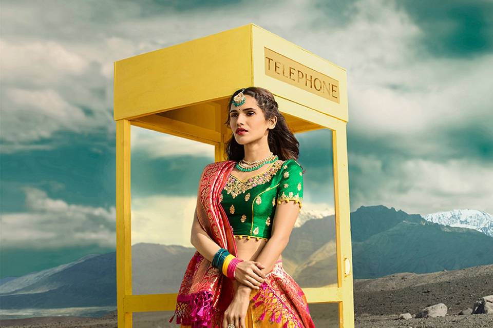 Banarsi Weaves Lehenga