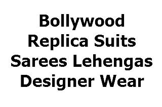 Bollywood Replica Suits Sarees Lehengas Designer Wear Logo