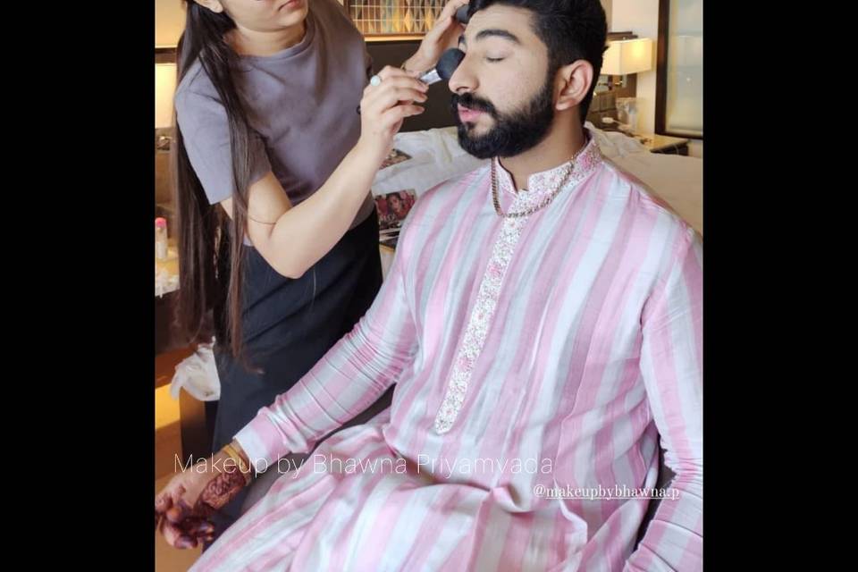 Groom makeup