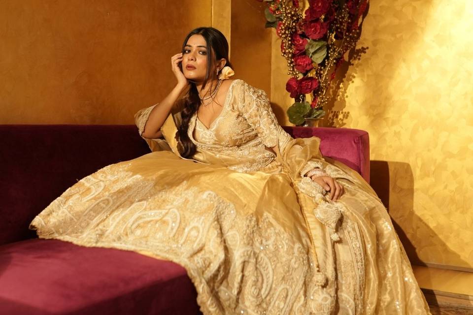 Golden Lehenga