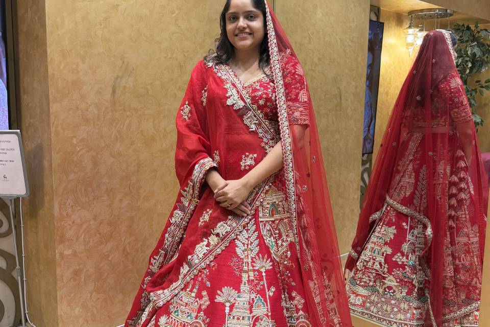 Red Bridal Lehengas