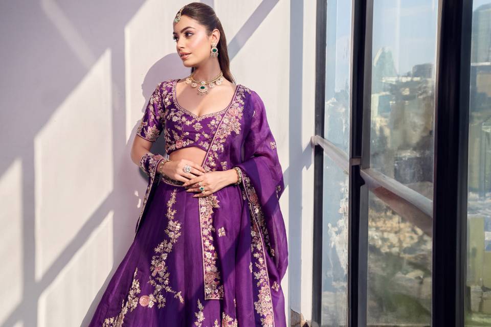 Semi-bridal lehengas