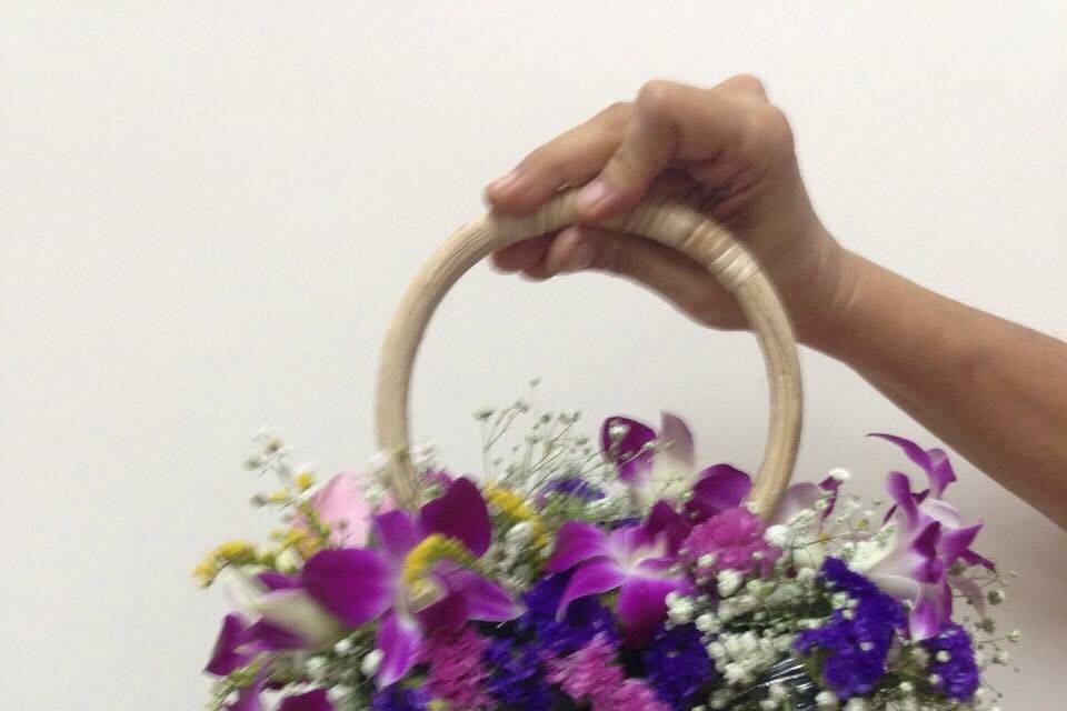 Floral purse