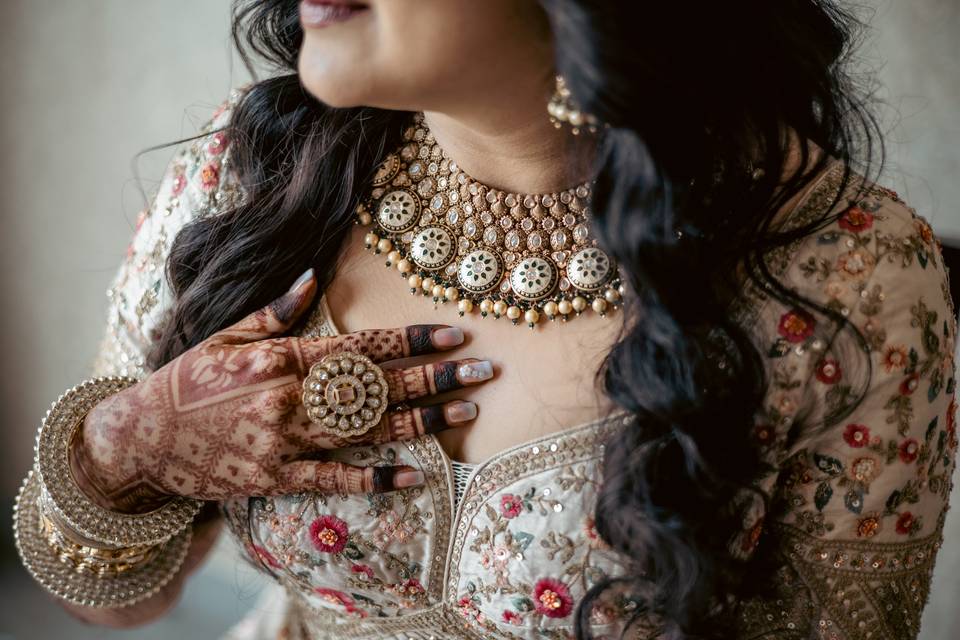 Bride Getting Ready