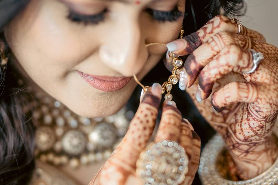 Bride Getting Ready