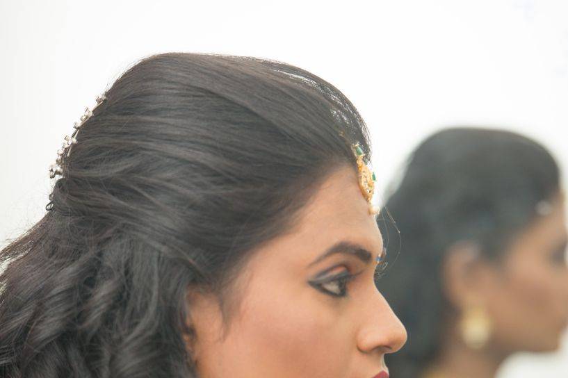 Pavithra's reception look