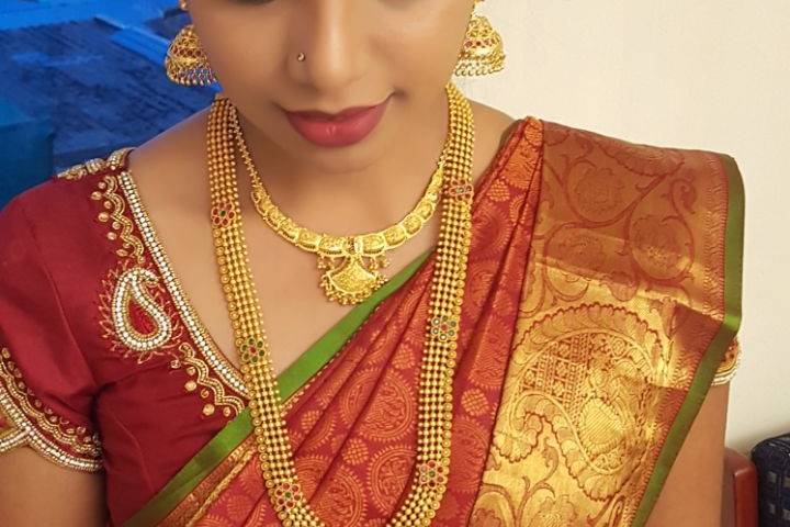 Suganya's engagement look