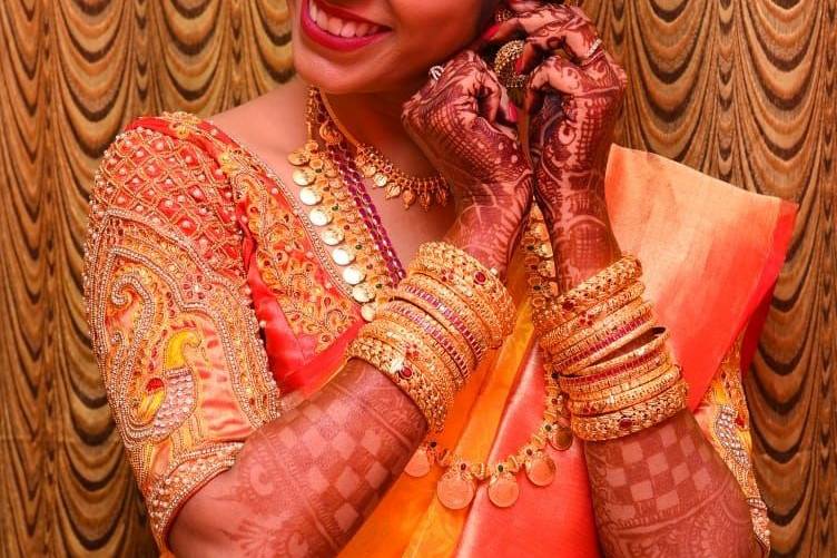 Saranya's engagement look