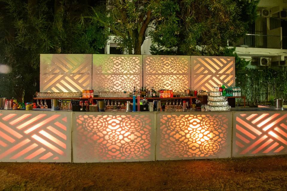 Bar counter at sangeet