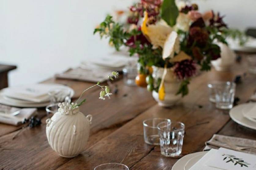 Rustic wooden buffet