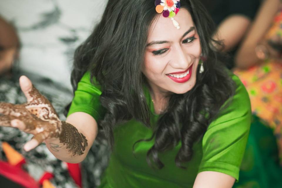 Mehendi Bride Shot