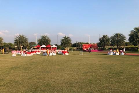 Wedding in the lawns