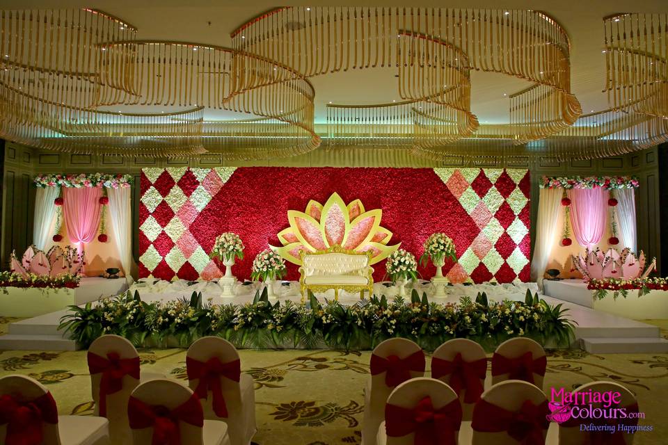 Lotus Theme Floral Backdrop