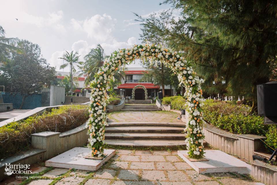 Beach Wedding Entrance Arch