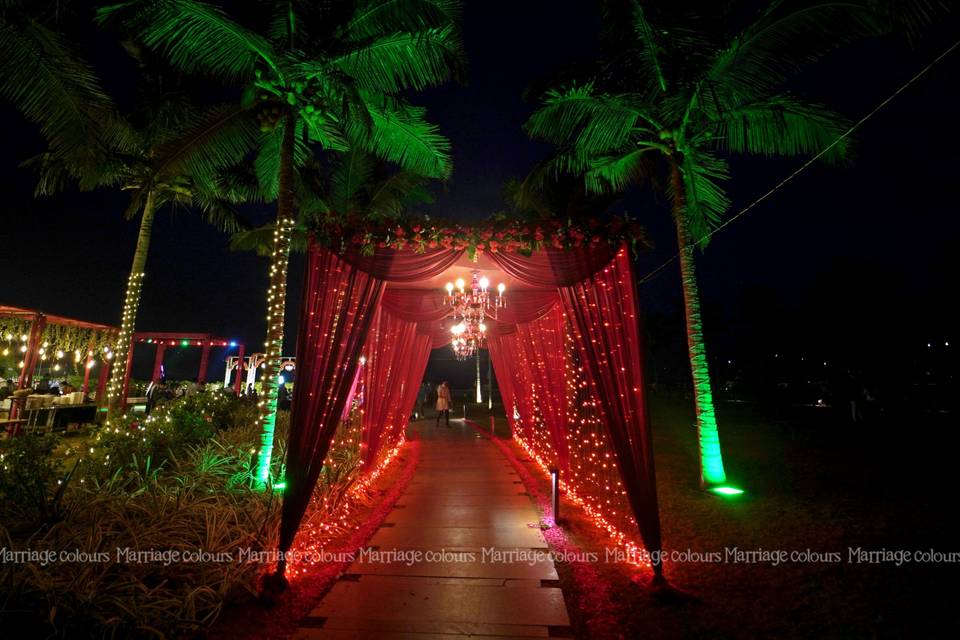 Red Pathway Décor