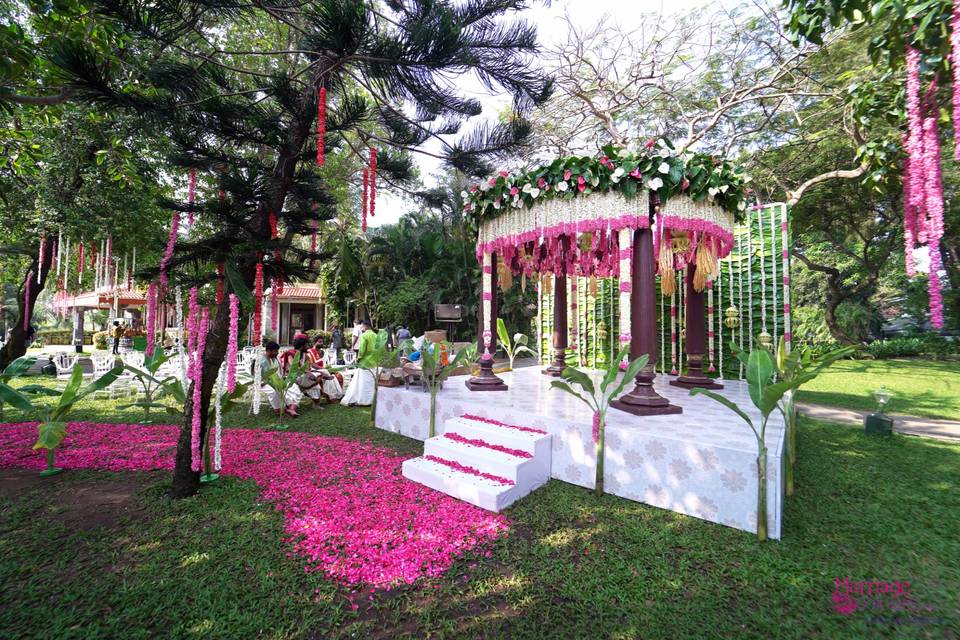 Pink Themed Wedding Mandap