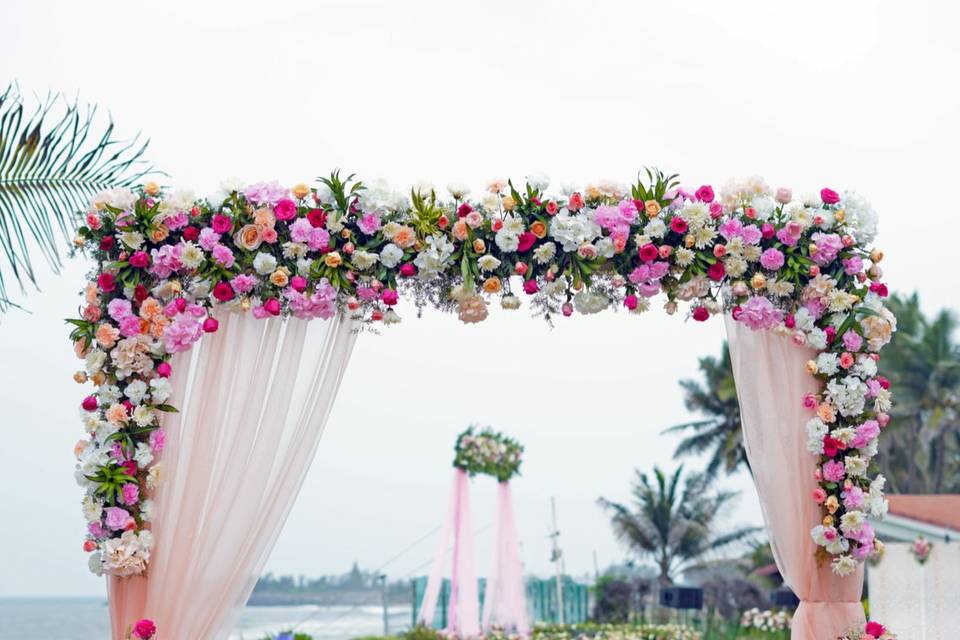 Floral Arch for Beach Wedding