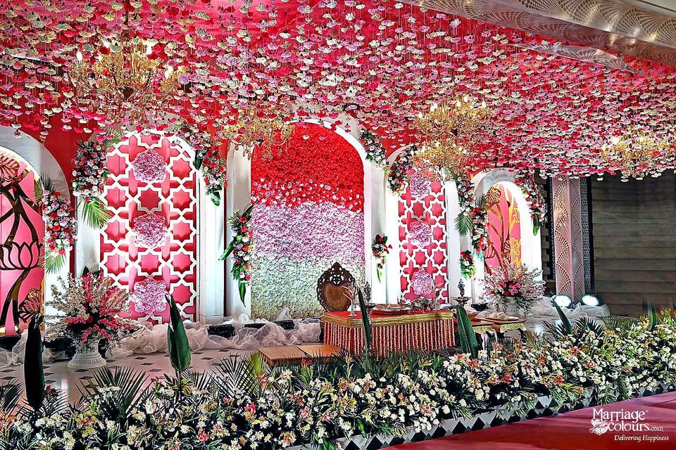 Reception Floral Backdrop