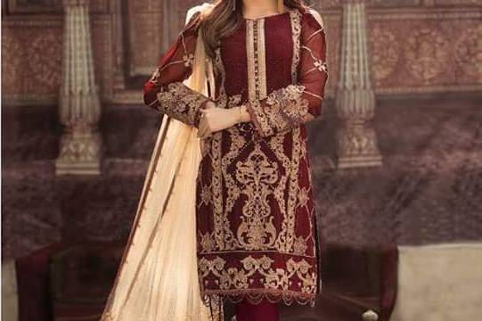 Lawn Embroidered Suit