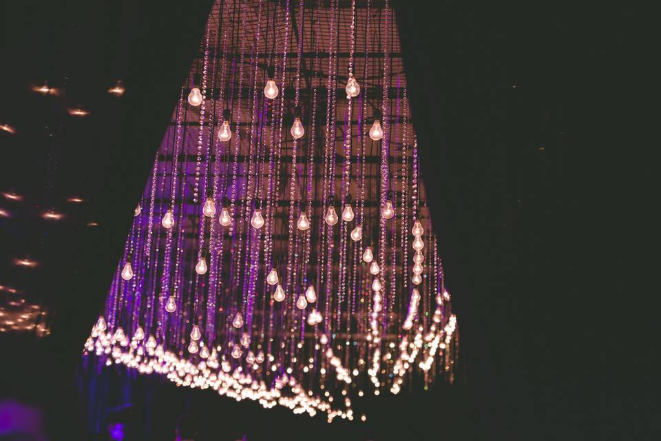 Edison Bulb Sangeet Decor