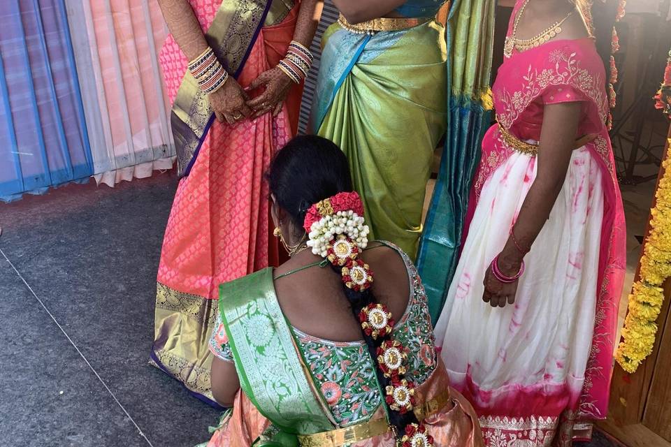 Bharathi on her wedding