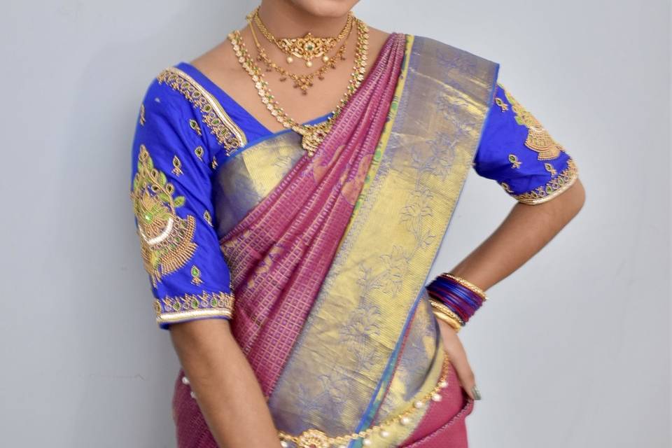 Saree draping