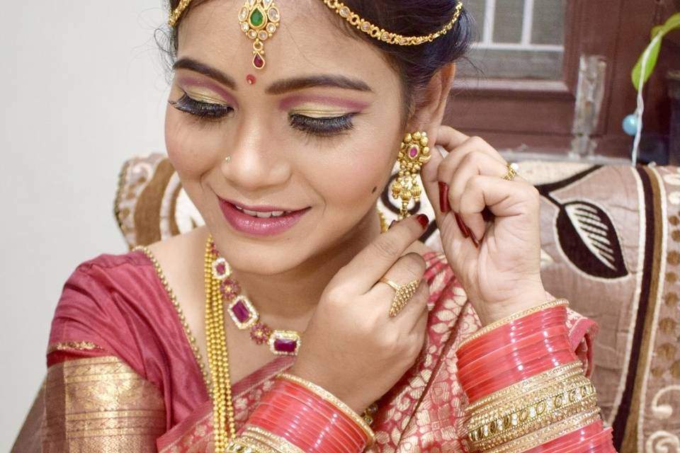 Bridal look client Tejaswini