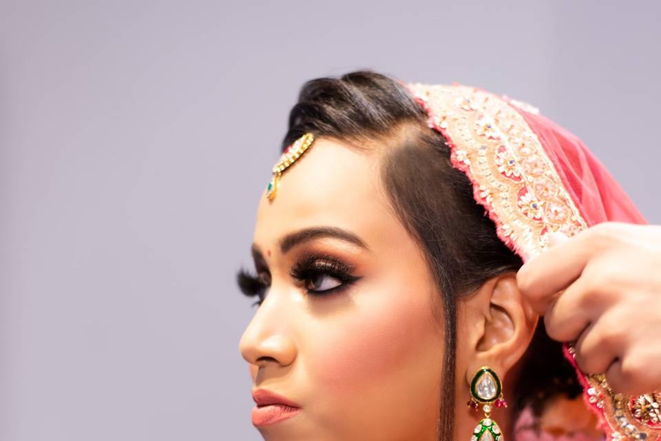 Bridal makeup for Gunjan