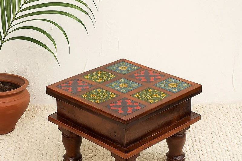 Wooden small stool/bajot