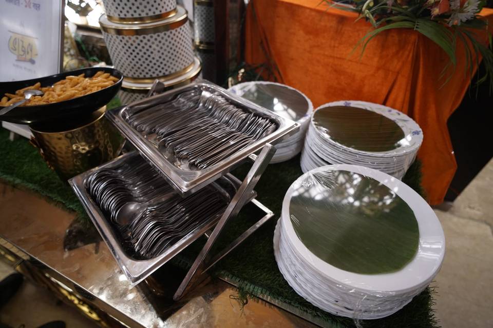 Wedding catering decoration