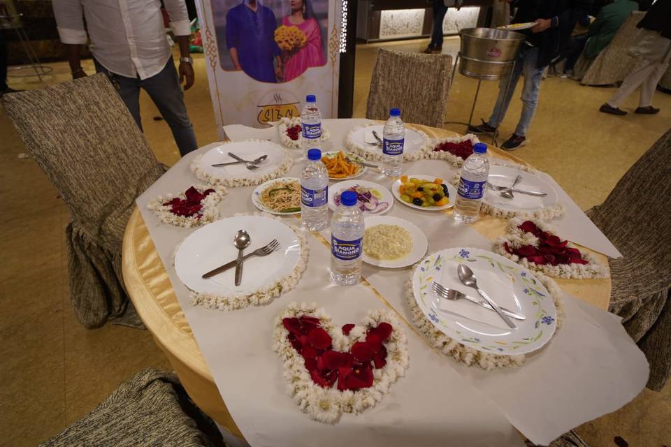 Our guest enjoying wedding cat