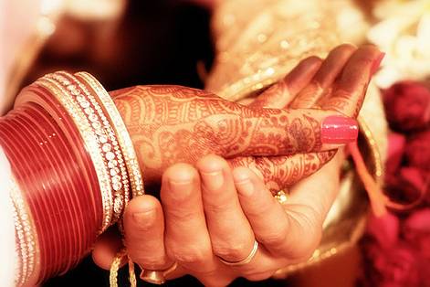 On the wedding day